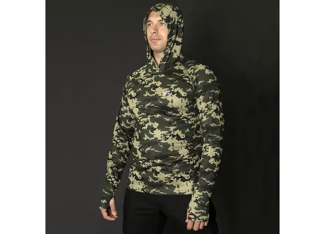 Кофта Camotec Long sleeve Hood Woodland Фото 3